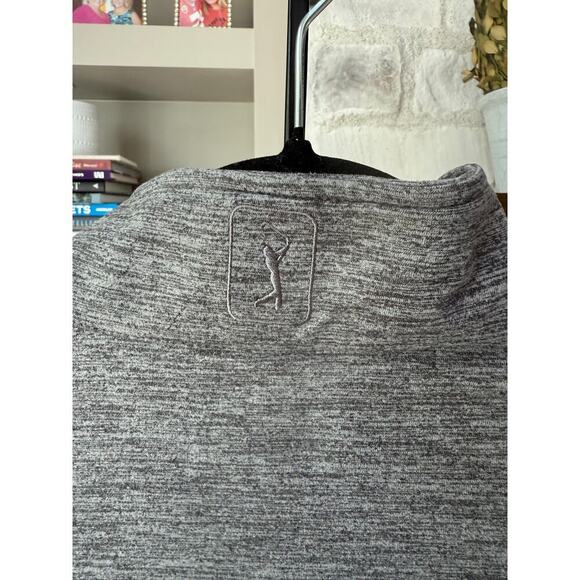 PGA Tour Men's Gray Ombre Printed Lux Block ¼ Zip Pullover Size S - Picture 5 of 7